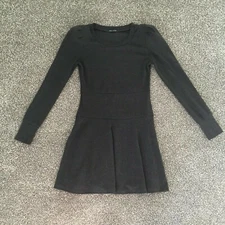 She's Story Padded Shoulder Fit and Flare Skater Mini Dress Size 4 6 Small