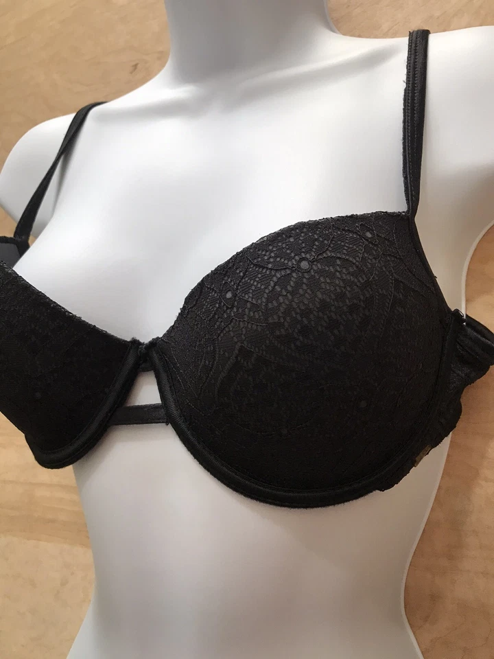 Sutiã Nicole Miller New York com aro push up tamanho 36B preto - Imagem 2 de 4