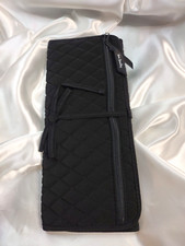Vera Bradley's ICONIC CURLING  FLAT IRON COVER in SOLID CLASSIC BLACK, NWT