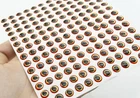 Realistic Fish Eyes 5mm 6mm 7mm 3D Holographic Soft Molded Lure Eyes Red/Gold