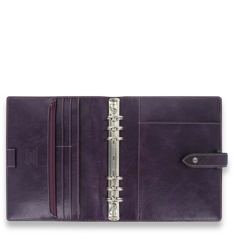Organizador de cuadernos de cuero Filofax A5/personal/de bolsillo Malden planificador de diario regalos - Imagen 48 de 60