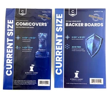 Comicare Premium Current Combo Comic 100 Bags & 100 Backing Boards