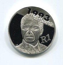 Official 2007 Silver R1 Nelson Mandela Coin Madiba Own a Part of History COA