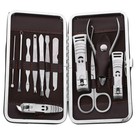 12 Pcs Travel Essentials Manicure Set Men's Grooming Kit Nail Care Male