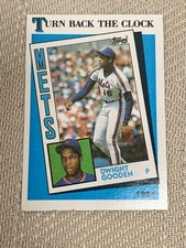 Topps 1989 Turn Back The Clock Dwight Gooden #661 New York Mets Baseball Card