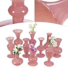 Glass Bud Vases in Bulk Set of 10 Pcs,Small Glass Vases for Flowers as Wedding