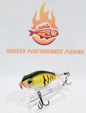 SLICKLINE Whopper Popper 75 Style, 75mm 17g Top Water Fishing Lure- Yellow Perch