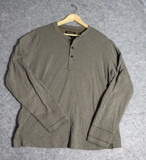 Filson Men’s L Raven Henley Long Sleeve Shirt Cotton Blend FCPS015168 – Flaws