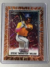 2025 Leaf Vivid Steve “Monster” Milam LSU Orange Laser SP RC 1/1