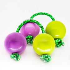 Small PATICA  Purple heaZ  Set of 2 Asalato African Shakers Rhythm Percussion