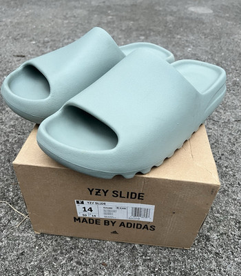 adidas Yeezy YZY Slide Gray Slip-On Cushioned Sandal Men s US 14 ID5480