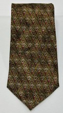 Vintage Ermenegildo Zegna Silk Tie Smooth Geometric Made in Italy Designer NWT