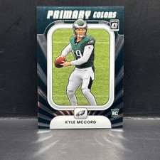 2025 Panini Donruss Optic Kyle McCord Primary Colors#18- Eagles 