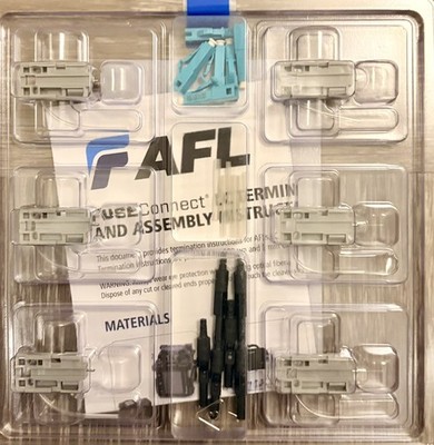 AFL FUSE Connects AQUA-LC9M50L-6mm LC/PC 50um 10Gig (900µm, pack of 6 connectors