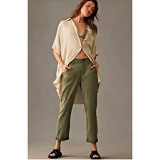 PAIGE Drew Straight Leg Pants green Size 28