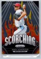 Max Scherzer 2019 Panini Prizm Scorching Washington Nationals #S1