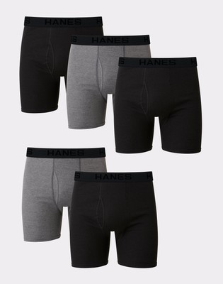 Hanes Boxer Briefs Men's 5Pk No Ride Up Comfort Flex Underwear TAGLESS Ultimate