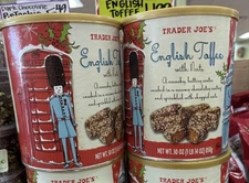 2 Packs Trader Joe's English Toffee with Nuts 30 oz Each Pack, Total 60 oz 🎄🎄