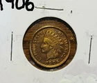 NICE TONED  1906  INDIAN HEAD CENT / PENNY. SHARP LIBERTY , MUST SEE !