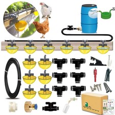 Complete Set Pipeline Automatic Chicken Waterer System, Innovative Quick-Conn...