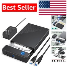 USB 3.0 3.5 Hard Drive Enclosure with UASP - 20TB Capacity, Fast Data Transfer