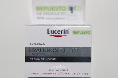 Eucerin Hyaluron-Filler 3x Effect Day Cream SPF15 Dry Skin,Night 50ml Refill