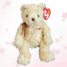 ⭐️ HERSCHEL ⭐️ 2002 CRACKER BARREL EXCLUSIVE! TY Beanie Baby Bear - MWMT'S