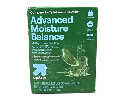 Up&Up Advanced Moisture Balance Multi-Purpose Solution Twin Pack - 24 fl oz