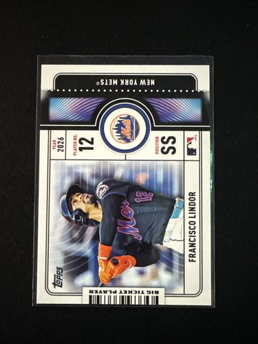 2026 Topps Series 1 Francisco Lindor Base (RAW)