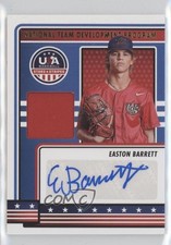 2023 USA Baseball Stars & Stripes Materials Easton Barrett (Blue Ink) Auto 0a2