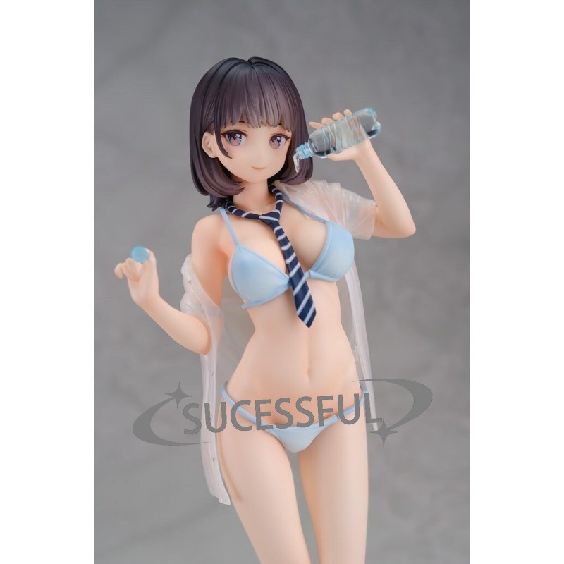 1/7 Bebida Agua Niña Bonita PVC Anime Figura Estatua Juguete Sin Caja 22cm