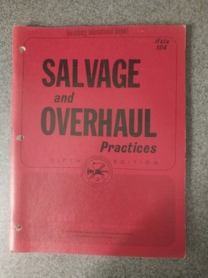 1969 5th Edition IFSTA  104 Salvage and Overhaul Practices book