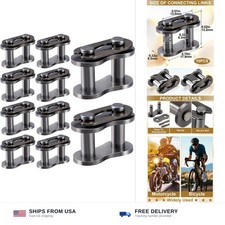 10pcs 35 roller chain connecting links heavy duty manganese steel master link