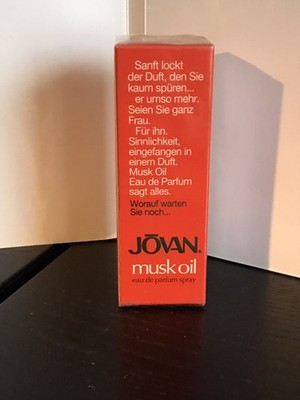 Vintage Jovan Musk Oil Eau de Parfum 50ml Sara Lee Neu In Folie Verschweißt