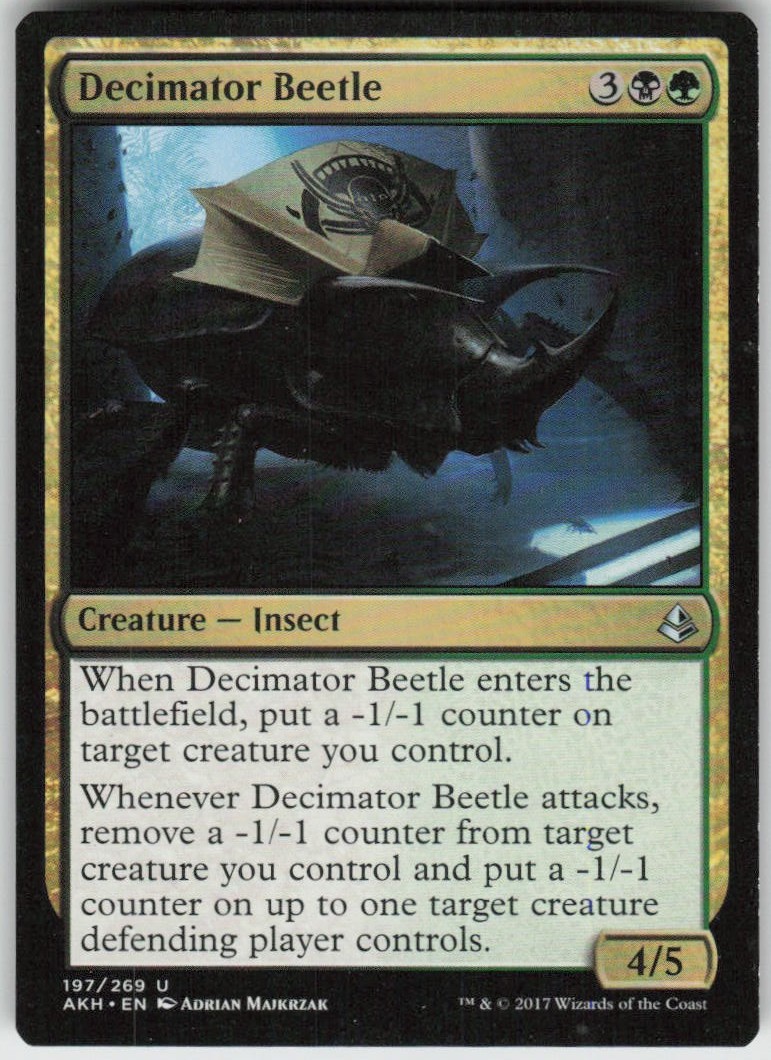 Decimator Beetle 197 Uncommon Amonkhet Moderately Played