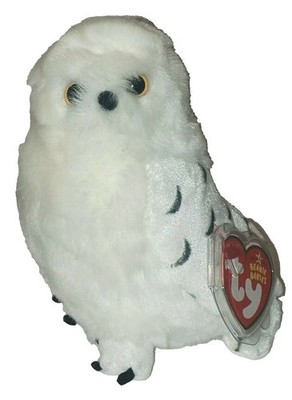 Ty Beanie Baby SNOWDROP the Snowy White Owl (TY Store Exclusive