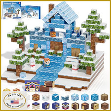 Gryxpox 100pcs Magnetic Blocks for Kids 4-8, Magnetic Cube Building Set STEM Toy