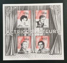 Feuillet timbre France 2017 neuf** YT F5174 Acteurs actrices