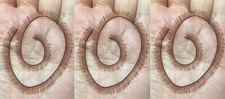 Morezmore M00851x3 3pc Miniature Eyelashes for Doll Puppet Brown 4mm