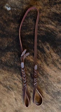 1/2" HANDMADE Latigo Braided BOSAL HANGER By Steve Guitron Of CA #2