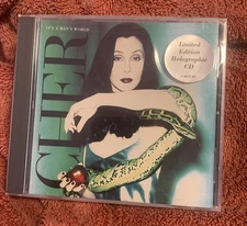Vintage 1996 CHER Its a Mans World CD Holographic Reprise Records - NEW SEALED