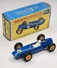 Lesney Matchbox 52 BRM Racing Car Blue W/ Original Box Vintage England