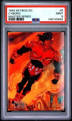 PSA 9 1994 SKYBOX DC MASTER SERIES #5 CYBORG MASTER SERIES