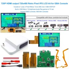 GBA 720x480 Pixel IPS LCD HDMI-Compatible Dock Station Turns GBA Into a Switch