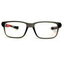 Oakley Field Day OY8007-0250 Satin Grey Smoke Red Black Eyeglass Frames 50-15