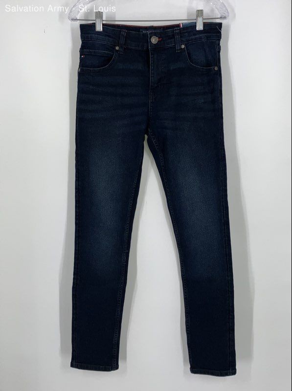 Tommy Hilfiger Womens Blue Stretch Denim Skinny Leg Jeans Size 18