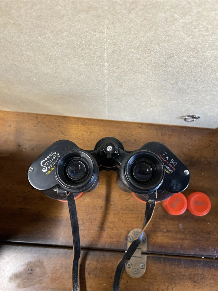 Vintage Stellar Binoculars 7X50 With Case And Lens Caps - Image 3 of 4