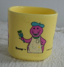 The Lyons group Barney yellow childs cup. 1992