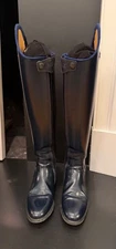 Kingsley Dressage Boots, semi-custom with extras, Blue, 41 MA-M