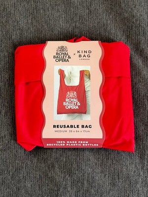 Brand new, unused Royal Ballet & Opera eco bag (red)